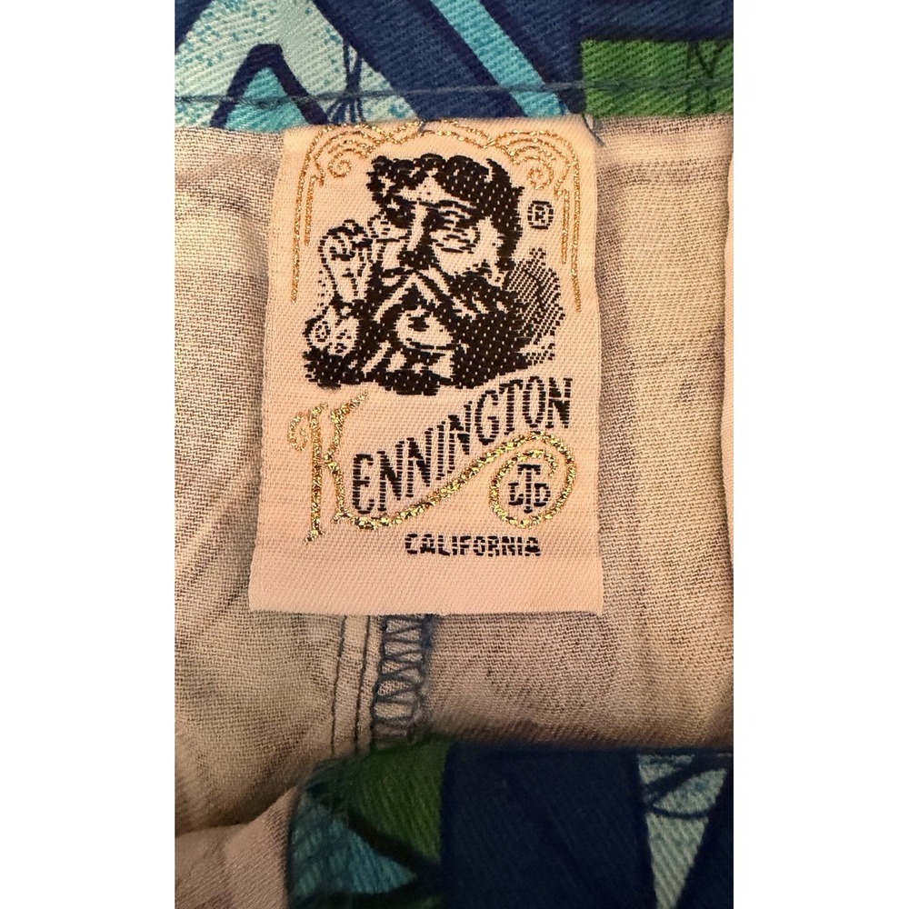 Vintage Kennington California Tiki Print Shorts Mens M 60s 70s Made USA - Picture 7 of 14